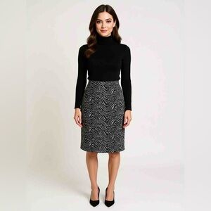 Alfani Zebra Print Pencil Skirt Size 16 NWT